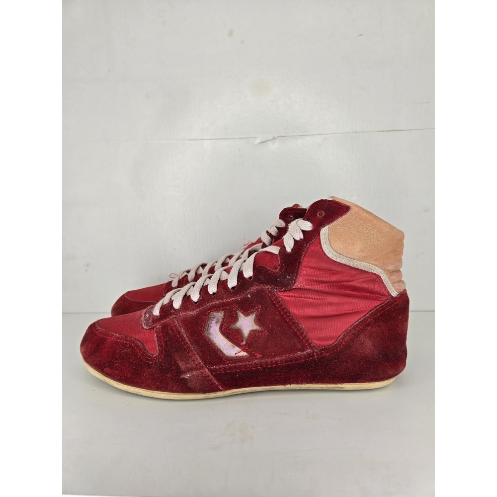 Vintage Converse Cliff Keen Wrestling Shoes Mens Size 8 Red RARE Boxing VTG - Picture 3 of 7